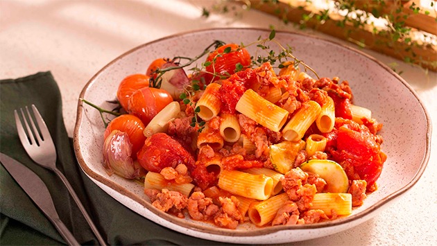 Rigatoni com Ragu de Toscana